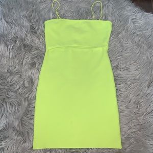 Neon mini dress